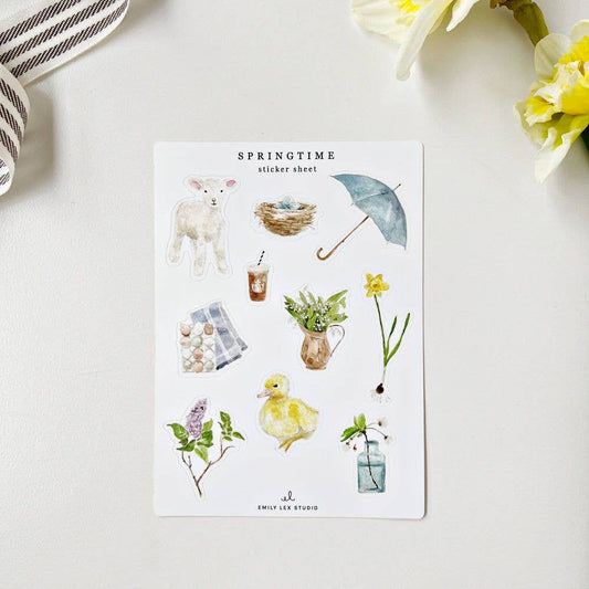 emily lex studio - Springtime sticker sheets