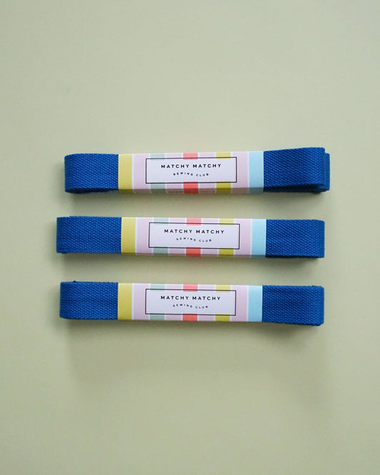 Matchy Matchy Sewing Club - Cobalt Webbing