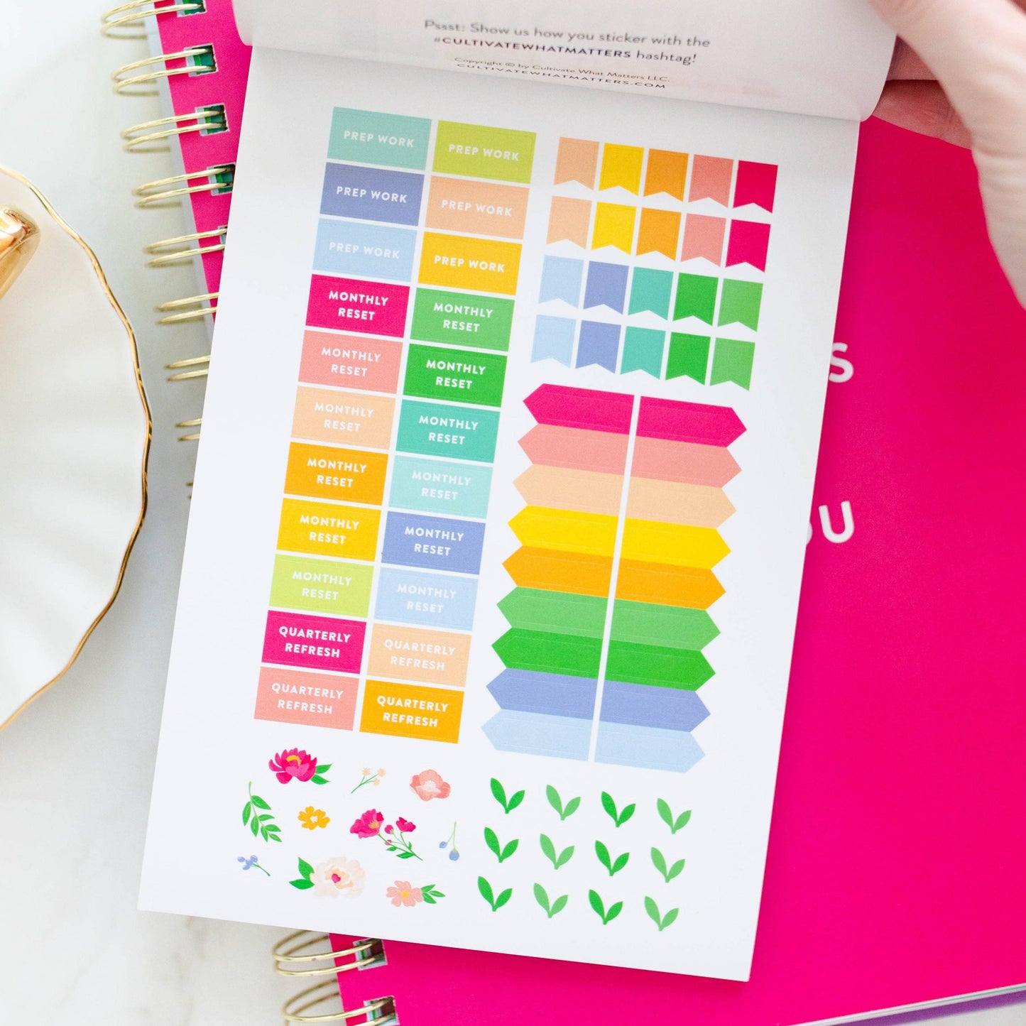 Cultivate What Matters - Goal Setting Sticker Book