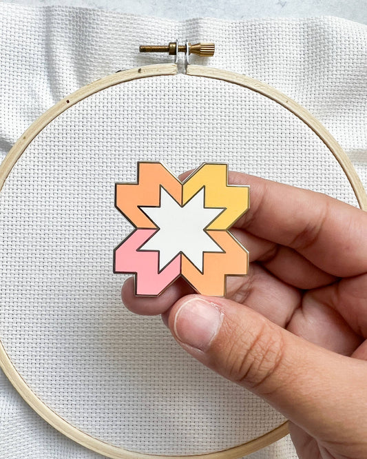 Starlight Orange Needle Minder | Cotton and Joy