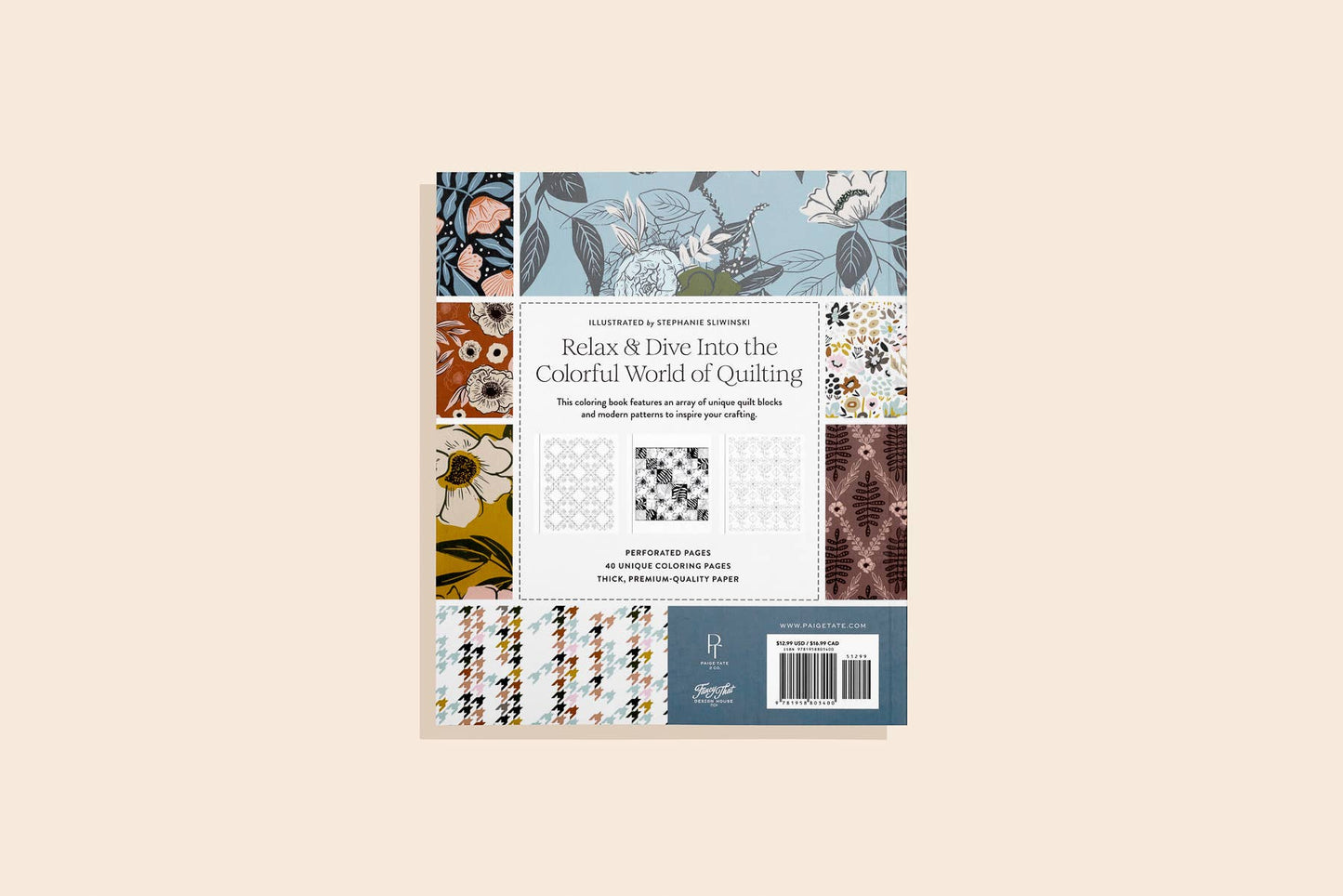 Paige Tate & Co. - Modern Quilting Coloring Book