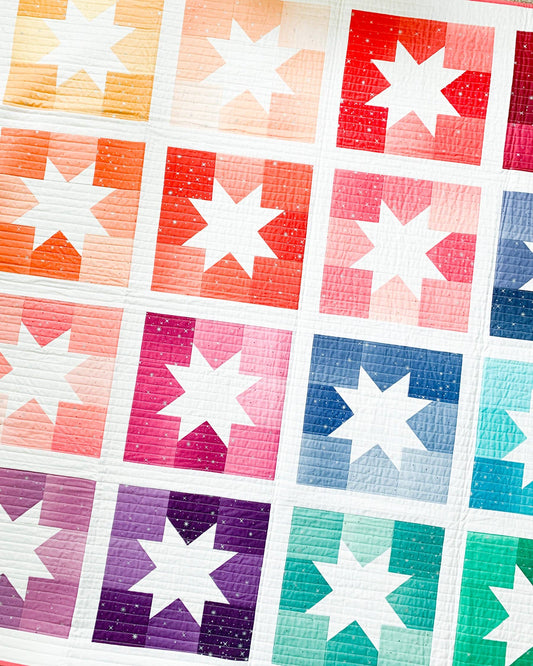 Joyful Stars Quilt  Paper Pattern | Cotton and Joy