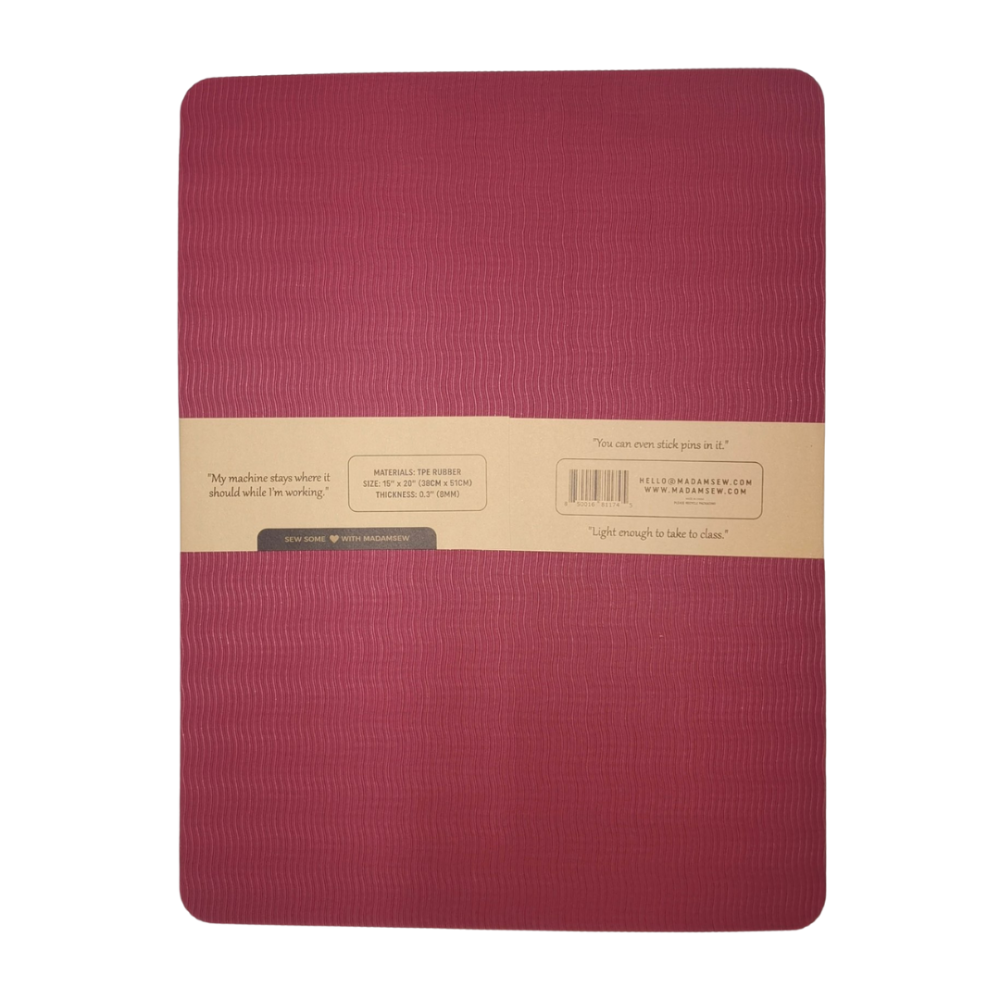 Madam Sew - Sewing Machine Muffling Mat - Reduces Sewing Machine Vibrations, Movement and Slipping
