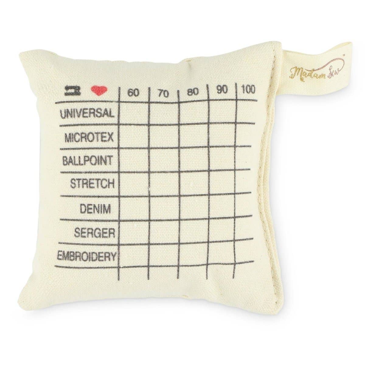 Madam Sew - Embroidery Cross Stitch Needle Organizer Sorting Pincushion