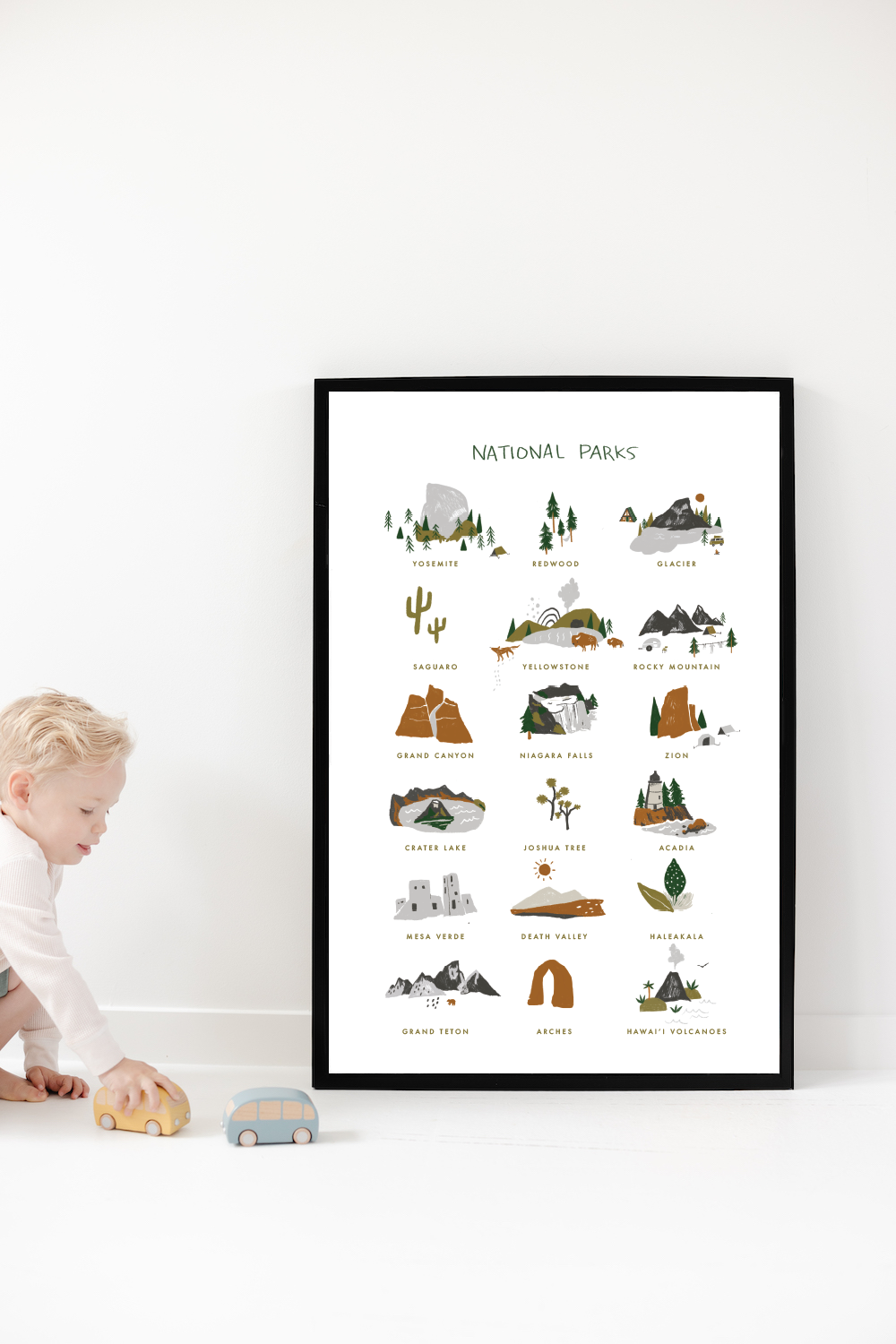 National Parks Art Print | Clementine Kids