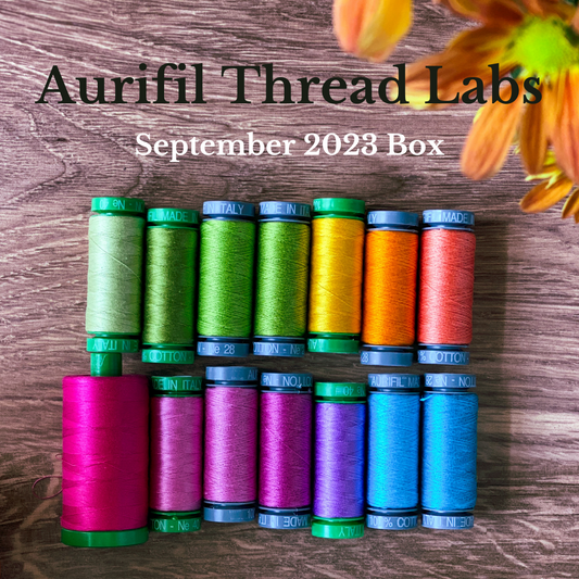 September Aurifil Thread Labs Subscription box