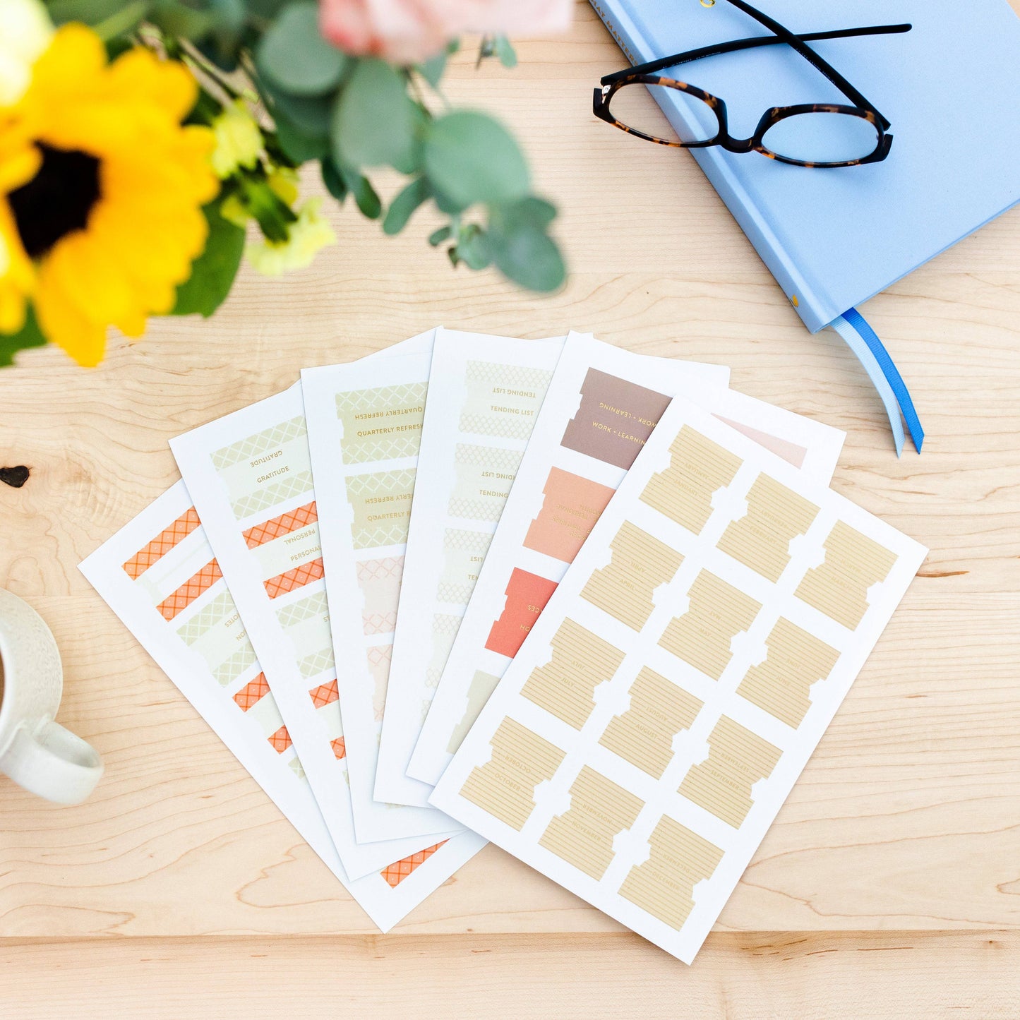 Cultivate What Matters - Neutral Planner Tabs Pack