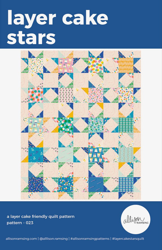 Layer Cake Stars Quilt Pattern - Printed
