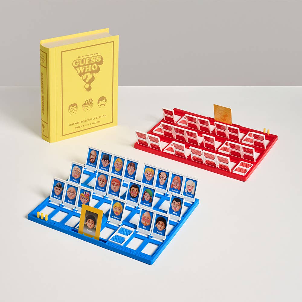 WS Game Company - Vintage Bookshelf Assortment: Guess Who?, Risk, Trouble