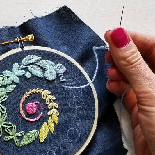 Jessica Long Embroidery - Spiral Sampler Beginner Embroidery Kit