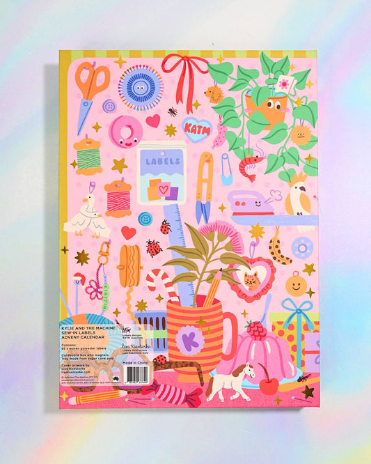 PRE-ORDER | Kylie and the Machine | 2026 Woven Label Advent Calendar | 65 Limited Edition Sewing Labels