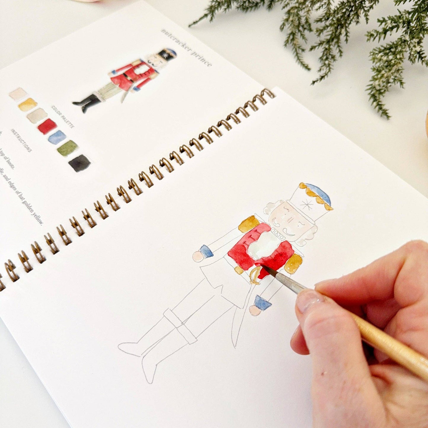 emily lex studio - Nutcracker watercolor workbook