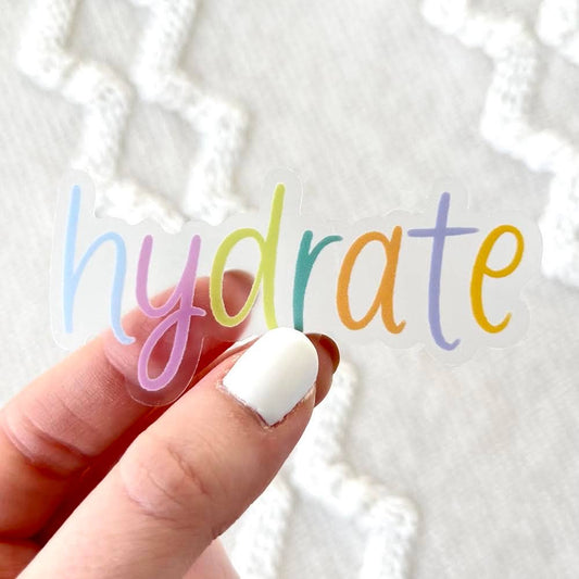 Elyse Breanne Design - Hydrate Sticker, 3x1.5in