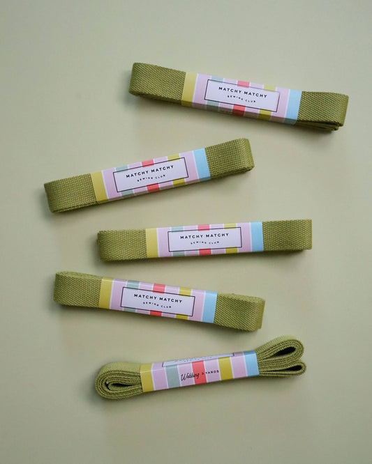 Matchy Matchy Sewing Club - Lime Webbing
