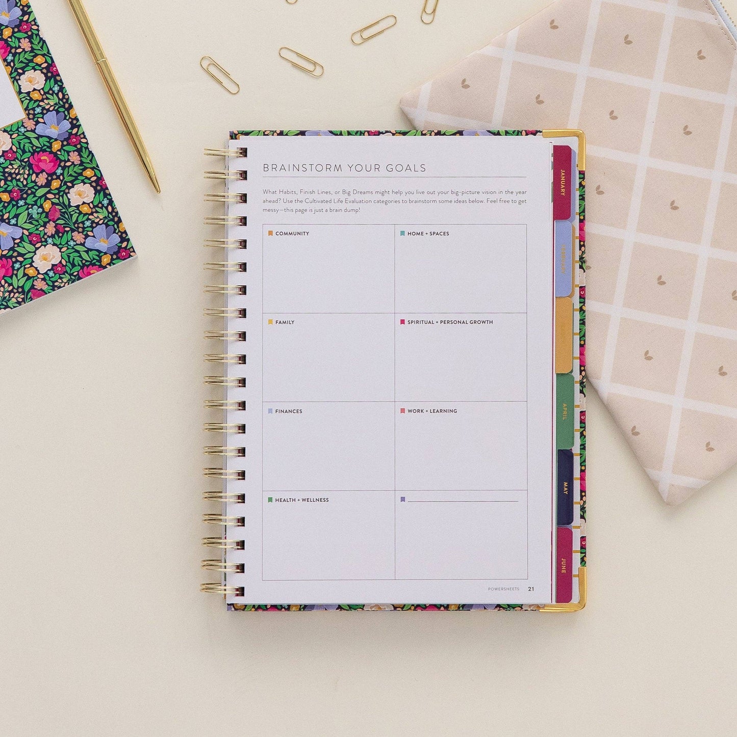 Cultivate What Matters - 2026 One-Year PowerSheets® Goal Planner | Berry
