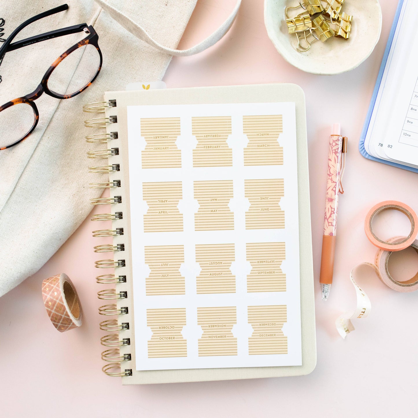 Cultivate What Matters - Neutral Planner Tabs Pack