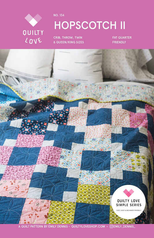 Quilty Love - Hopscotch II PAPER Quilt Pattern