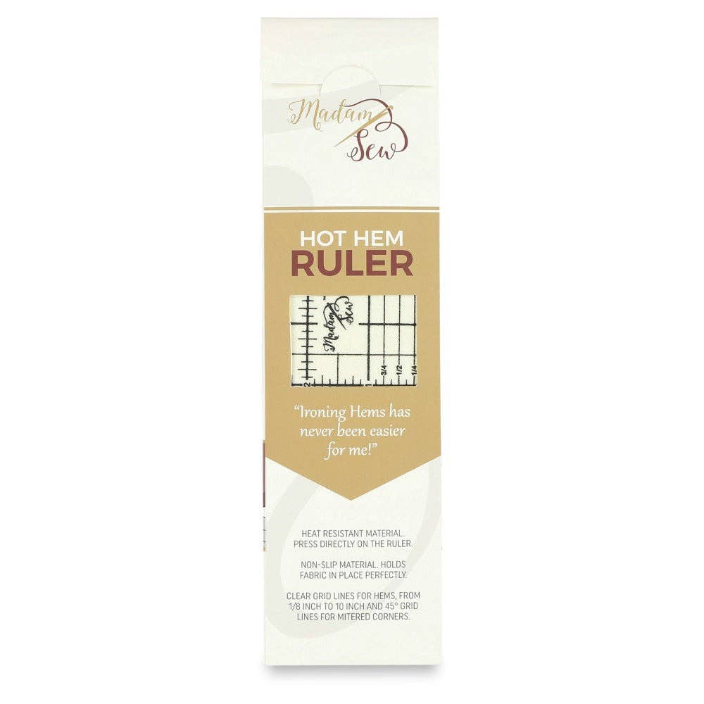 Madam Sew - Hot Hem Ruler - More than just an ironing tool !