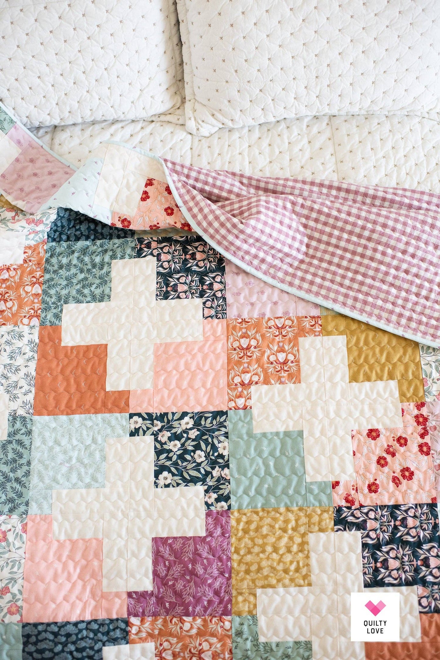 Quilty Love - Plus Pop Printed booklet Quilt Pattern