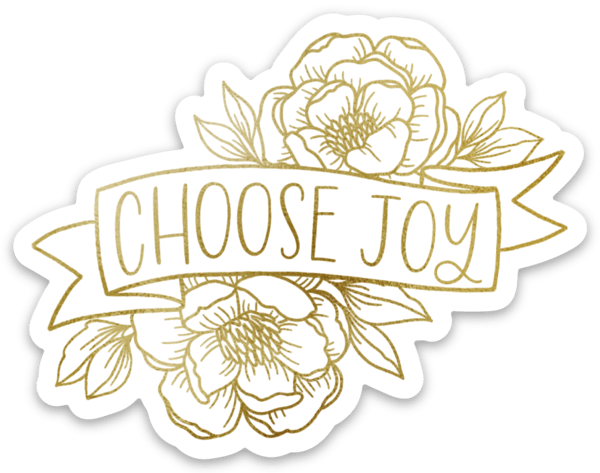 Elyse Breanne Design - Choose Joy Sticker 3x2in