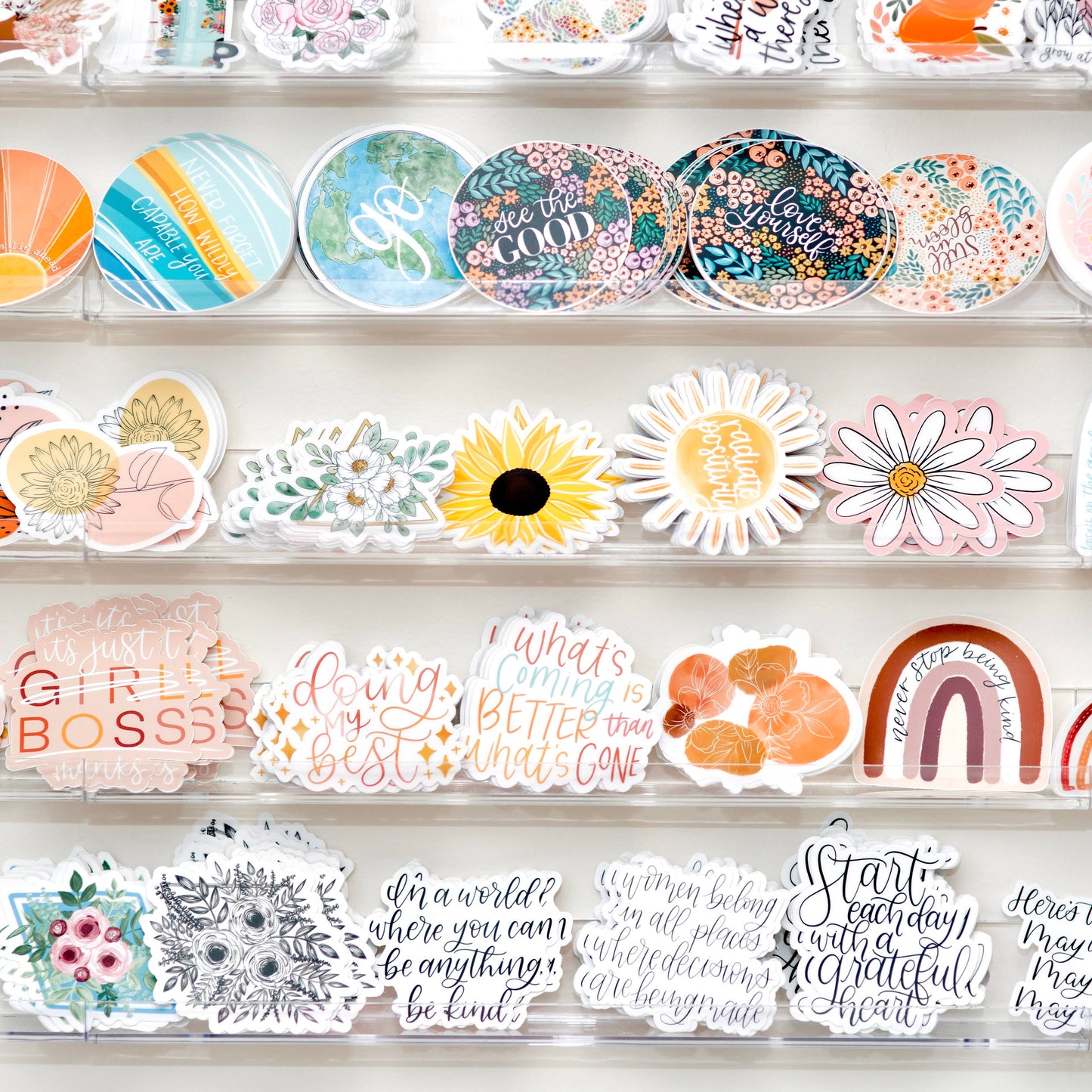 Elyse Breanne Design - Clear Peaches Sticker, 3x2.75in
