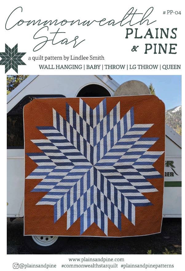 Plains and Pine - PP-04 Commonwealth Star Quilt Pattern