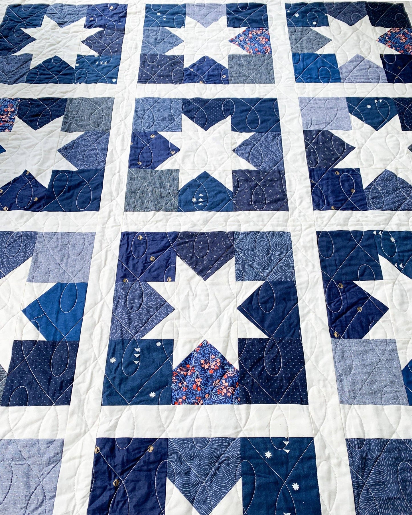 Joyful Stars Quilt  Paper Pattern | Cotton and Joy