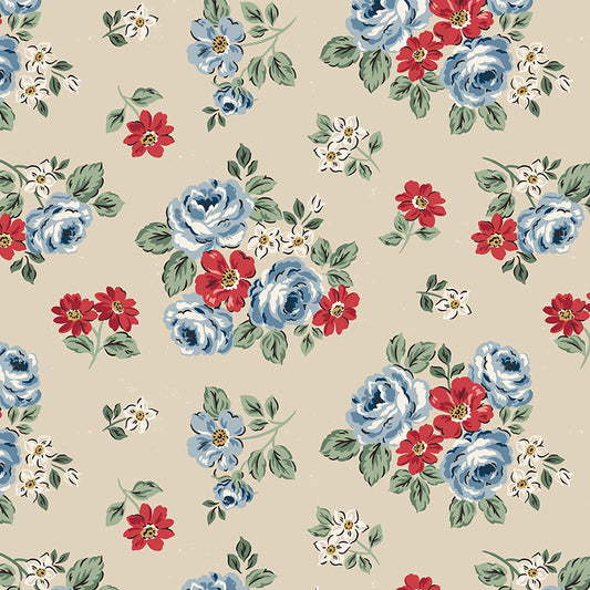 Floral Beige | Independence | Riley Blake Designs