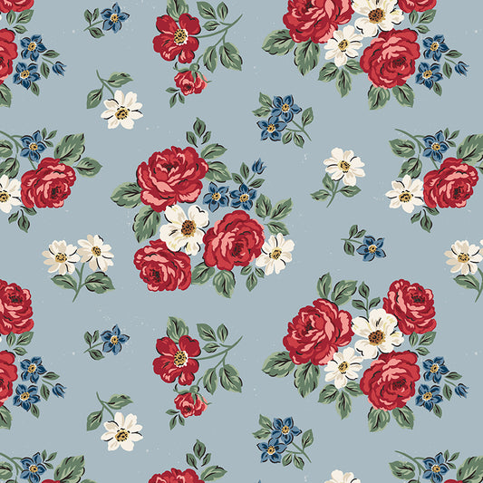 Floral Blue | Independence | Riley Blake Designs