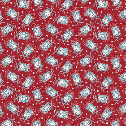 Drums Cherry Tart | Independence | Riley Blake Designs