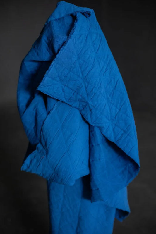 Merchant and Mills - Blue Pop Jacquard Cotton