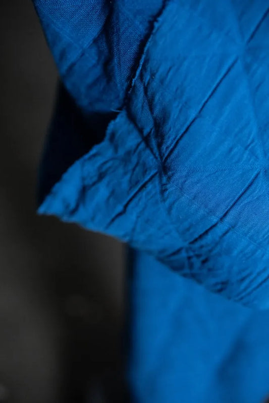 Merchant and Mills - Blue Pop Jacquard Cotton