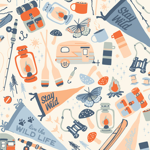 Jamboree | Flannel | Happy Camper | Maureen Cracknell