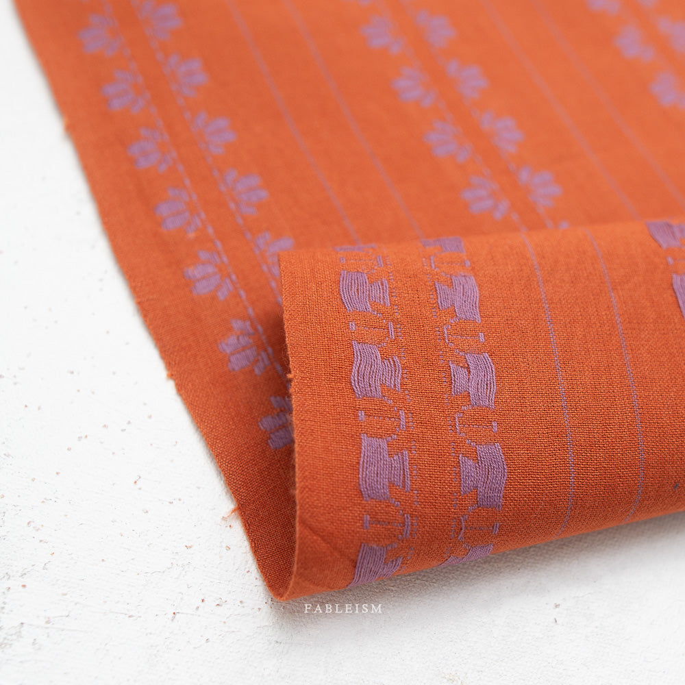 Deco Stripe in Spice | Fine & Dandy | Fableism | FND-07-DEC-SPICE
