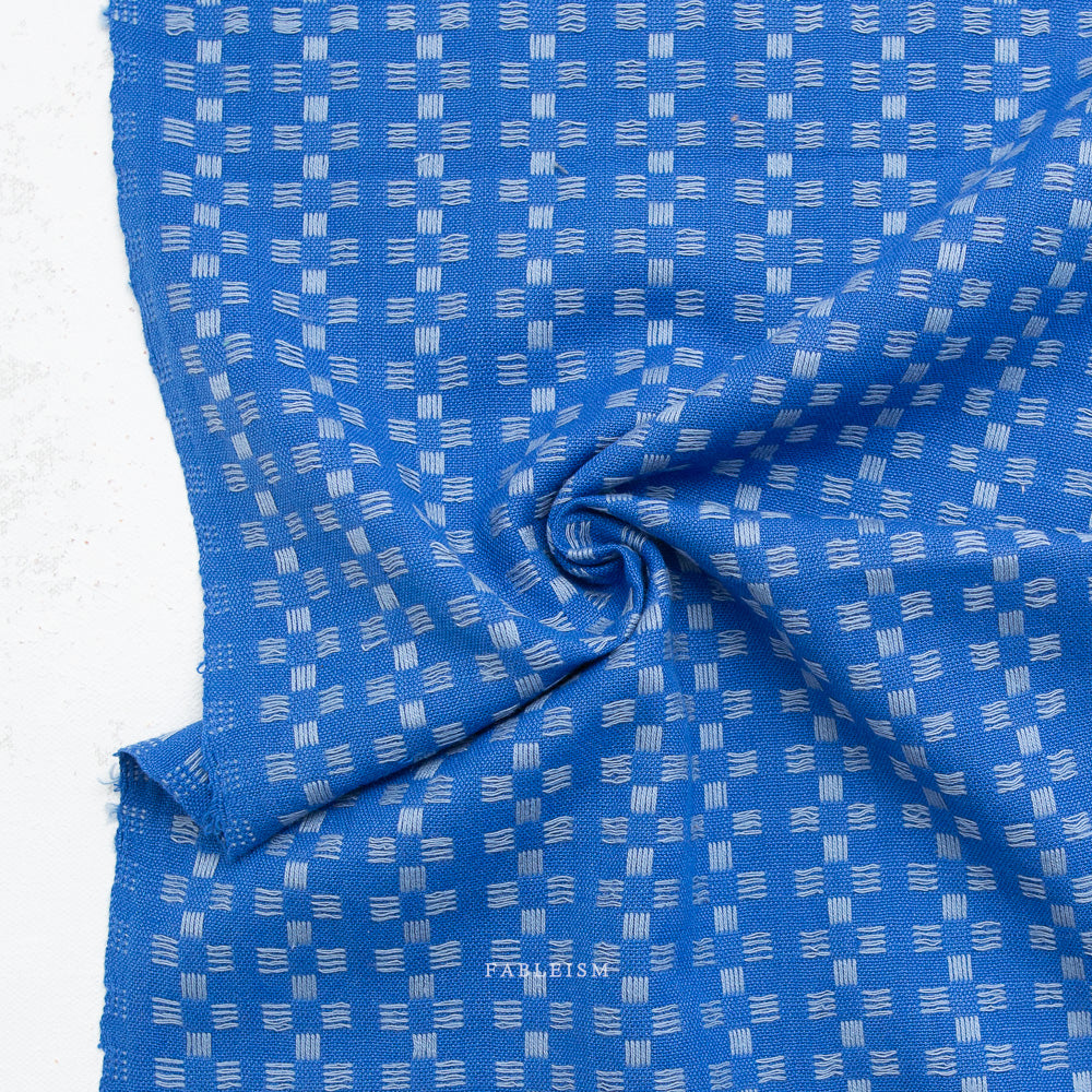 Basket Weave in Bright Blue | Fine & Dandy | Fableism | FND-09-BSK-BRIGHT-BLUE
