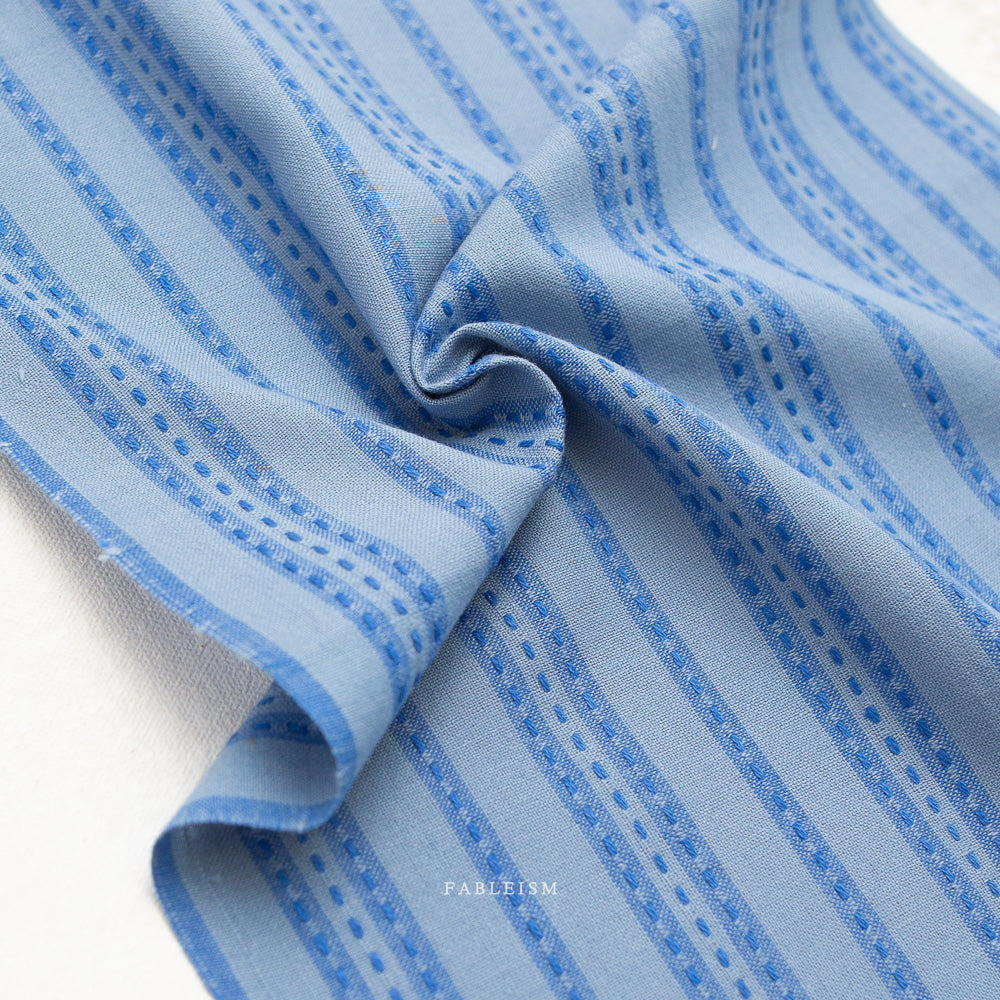 Stitch Stripe in Blue | Fine & Dandy | Fableism | FND-10-SSP-BLUE