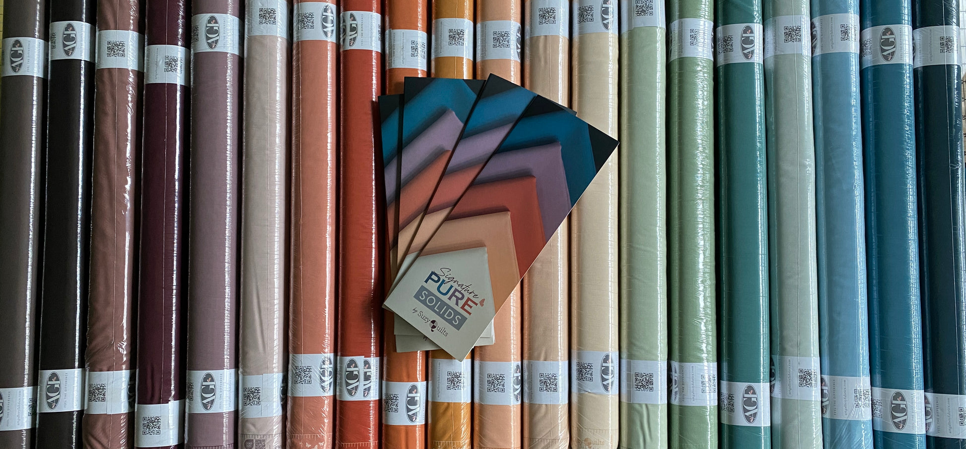 Color Card | AGF PURE Solids collection – Pink Peony Fabric Shop