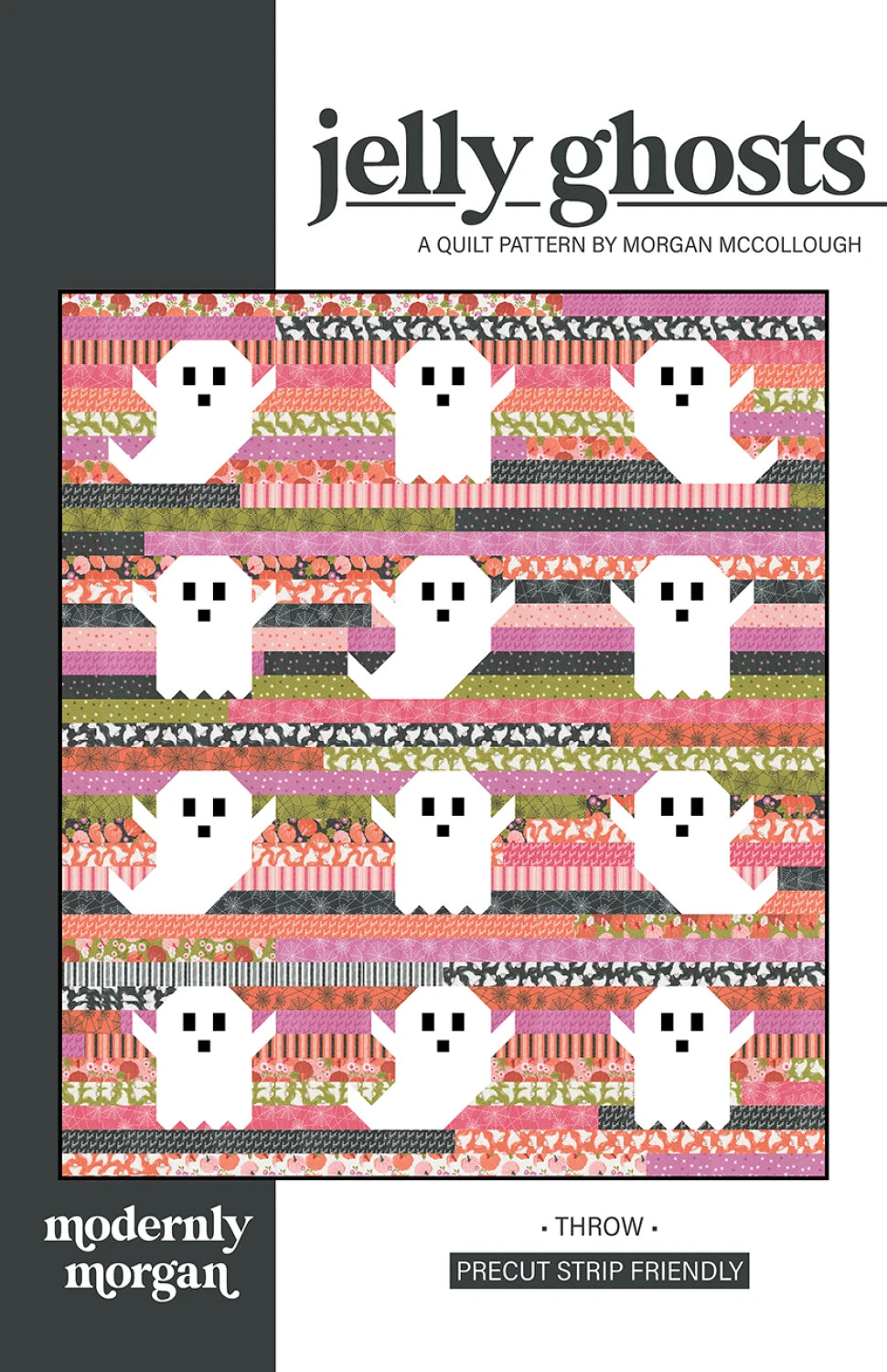Jelly Ghosts Paper Quilt Pattern | Modernly Morgan | MM-029