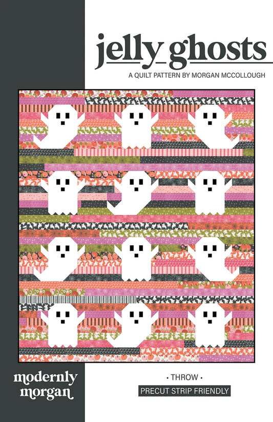 Jelly Ghosts Paper Quilt Pattern | Modernly Morgan | MM-029
