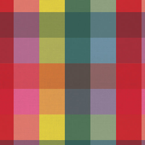 Large Plaid in Rainbow | Picnic Wovens | Suzy Quilts for AGF