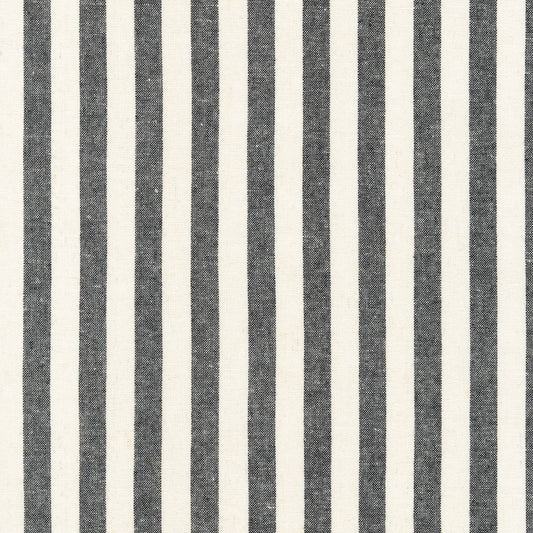 Black and white vertical stripe Essex Yarn Dyed Classic Wovens fabric by Robert Kaufman, SRK175862