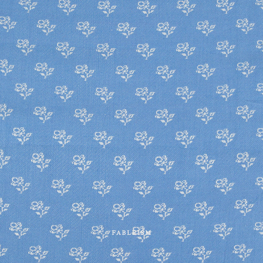 Pre-Order | Mini Roses in Larkspur (Jacquard) | SWM-205-MNR-LARKSPUR | Swedish Meadow | Fableism Supply Co.