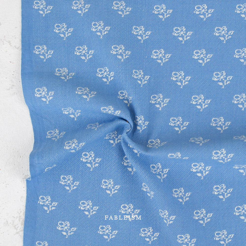 Pre-Order | Mini Roses in Larkspur (Jacquard) | SWM-205-MNR-LARKSPUR | Swedish Meadow | Fableism Supply Co.
