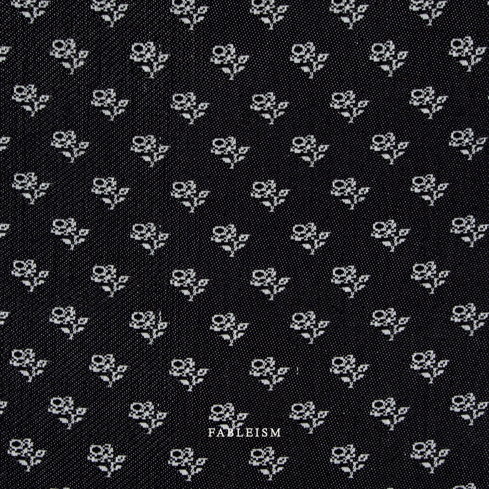 Pre-Order | Mini Roses in Night (Jacquard) | SWM-205-MNR-NIGHT | Swedish Meadow | Fableism Supply Co.