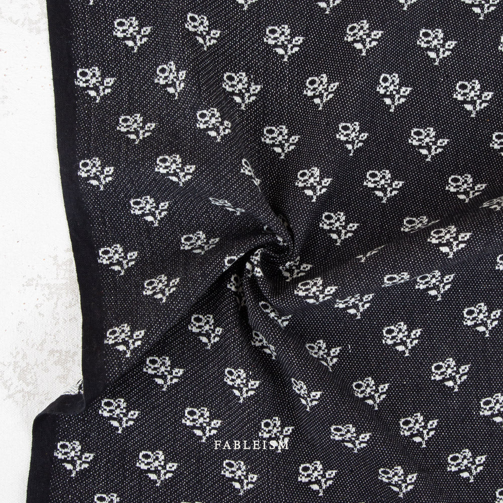 Pre-Order | Mini Roses in Night (Jacquard) | SWM-205-MNR-NIGHT | Swedish Meadow | Fableism Supply Co.