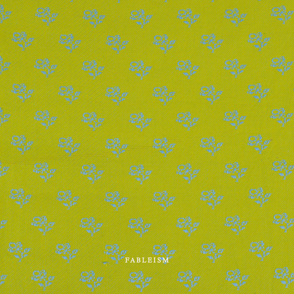 Pre-Order | Mini Roses in Sunny Grass (Jacquard) | SWM-205-MNR-SUNNY-GRASS | Swedish Meadow | Fableism Supply Co.