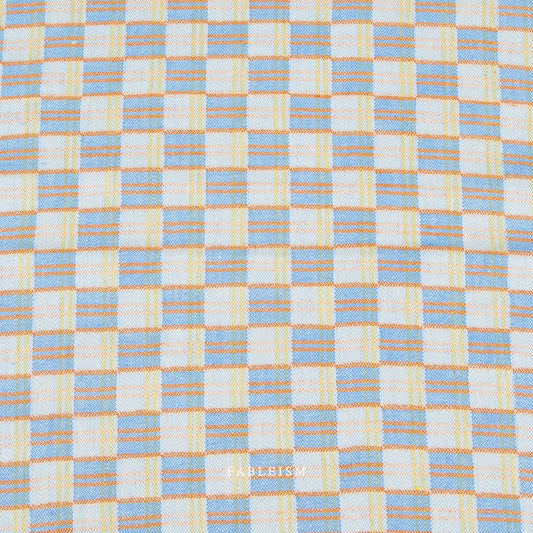 Pre-Order | Checks and Plaid in Larkspur | SWM-207-CNP-LARKSPUR | Swedish Meadow | Fableism Supply Co.