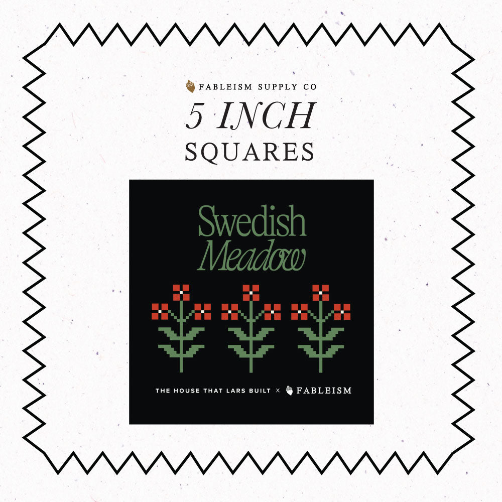 Pre-Order | Swedish Meadow 5″ Charm Squares | 48 Pieces | SWM-CP5 | Fableism Supply Co.