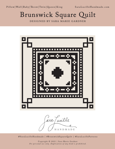 Brunswick Square Quilt Kit | Sara Lucille Handmade