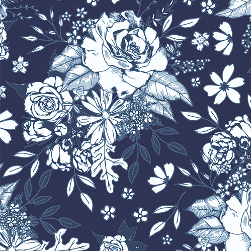 Floral Universe Midnight